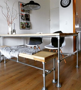 Schauen Sie sich auch unsere DIY-Bausätze (300+) an. DIY-Möbel - Rohr Rohrverbinder