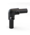 Buiskoppeling - Kniestuk 90° 48.3mm zwart