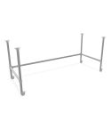 Schreibtisch Leon | Staal 33,7 mm | Wiel | DIY