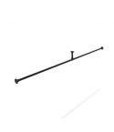 Gardinenstange Mendoza | Aluminium Schwarz 26,9 mm | Wand/Decke | DIY