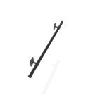 Handlauf Rapla| Aluminium Schwarz 33,7 mm | Wand | DIY