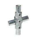 Kreuzstück in 1 Ebene für Gefälle 0° - 11° (33.7)