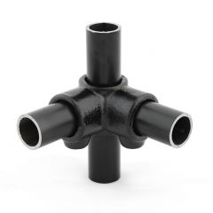 Buiskoppeling - Kruisstuk zwart - 21,3 mm