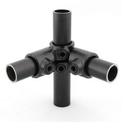 Buiskoppeling - Verstelbaar Hoekstuk (26.9)  zwart