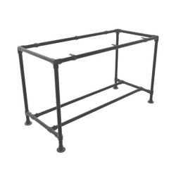 Stehtisch Venice Duo | Aluminium Schwarz 42,4 mm | Fuß | DIY