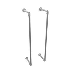 Haardhout rek Gothenborg | Staal 26.9 mm | Wand | DIY