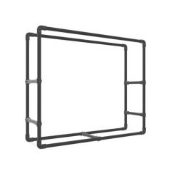 Brennholzständer Jellina | Schwarz 33,7 mm | Instagram Special | DIY