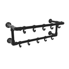 Kapstok Birmingham | Zwart 26.9 mm | Wand | DIY