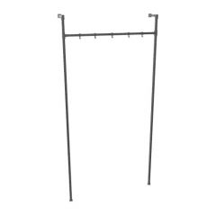 Garderobenständer Chester | Vierkant Schwarz 25x25 mm | Stehend | DIY