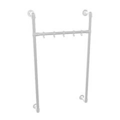 Garderobe Lincoln | Stahl 33,7 mm | Wand | DIY