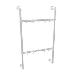 Garderobe Lincoln Duo | Stahl 33,7 mm | Wand | DIY