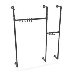 Kapstok London | Zwart 33.7 mm | Wand | DIY