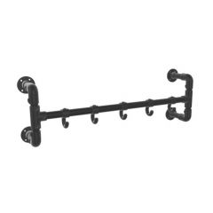 Kapstok Sheffield | Zwart 33.7 mm | Wand | DIY