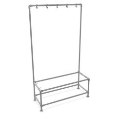 Garderobe York | Stahl 26,9 mm | Stehend | DIY