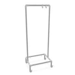 Kledingrek Brest | Zwart 33.7 mm | Wiel | DIY