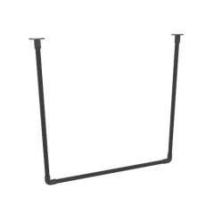 Kledingrek Caen | Zwart 26.9 mm | Plafond | DIY