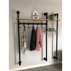 Garderobenständer London | Schwarz 33.7 mm | Wand | DIY