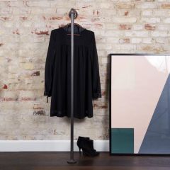 Kleiderständer Grenoble | Schwarz 33,7 mm | Boden/Wand | DIY