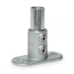 Buiskoppeling - Ovale Voetplaat - 48,3mm