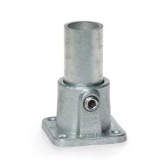 Buiskoppeling - Vierkante Voetplaat - 42,4 mm