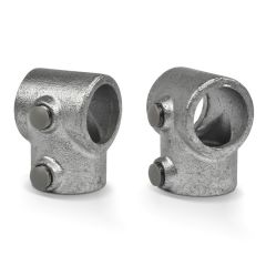 Kunststoff Schraubverschluss grau 42.4 / 48.3 / 60.3 mm - grau (25 Stück)