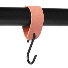 S-Haken mit Schlaufe | Altrosa (wildleder)