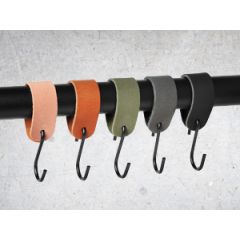 S-Haken mit Lederschlaufe