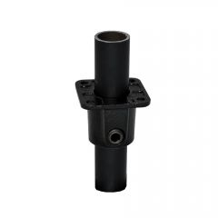 Fußplatte, vierkant- schwarz (26.9)